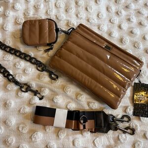 NWT Think Royln Bum Bag/ Crossbody Signature Purse - Color Dark Nude